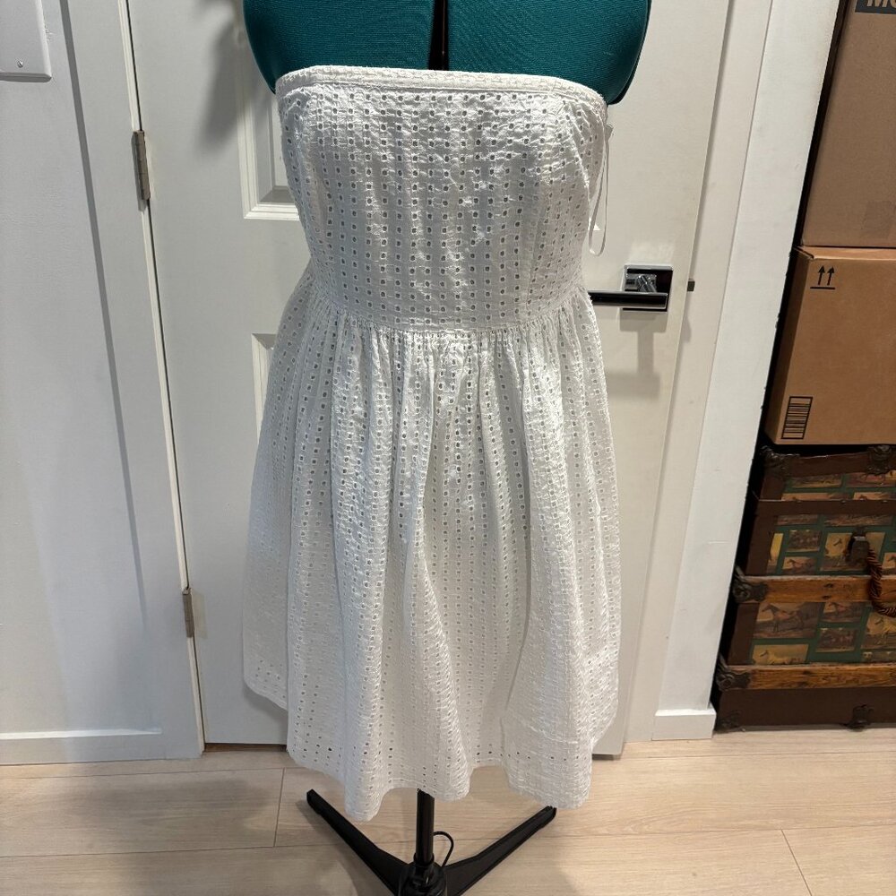White broderie anglaise dress size 10